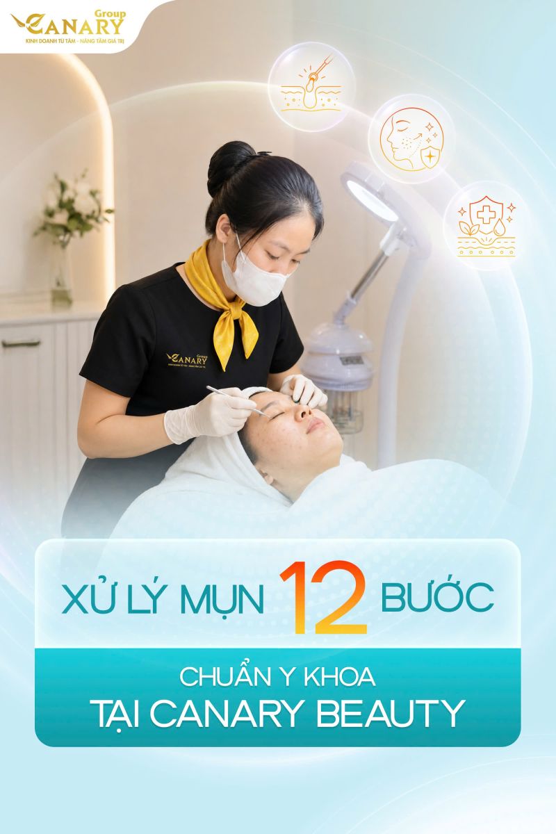 NẶN MỤN CHUẨN 12 BƯỚC Y KHOA
